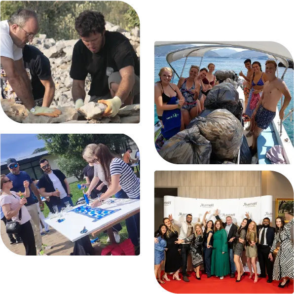 Teams taking part in CSR activities across Croatia